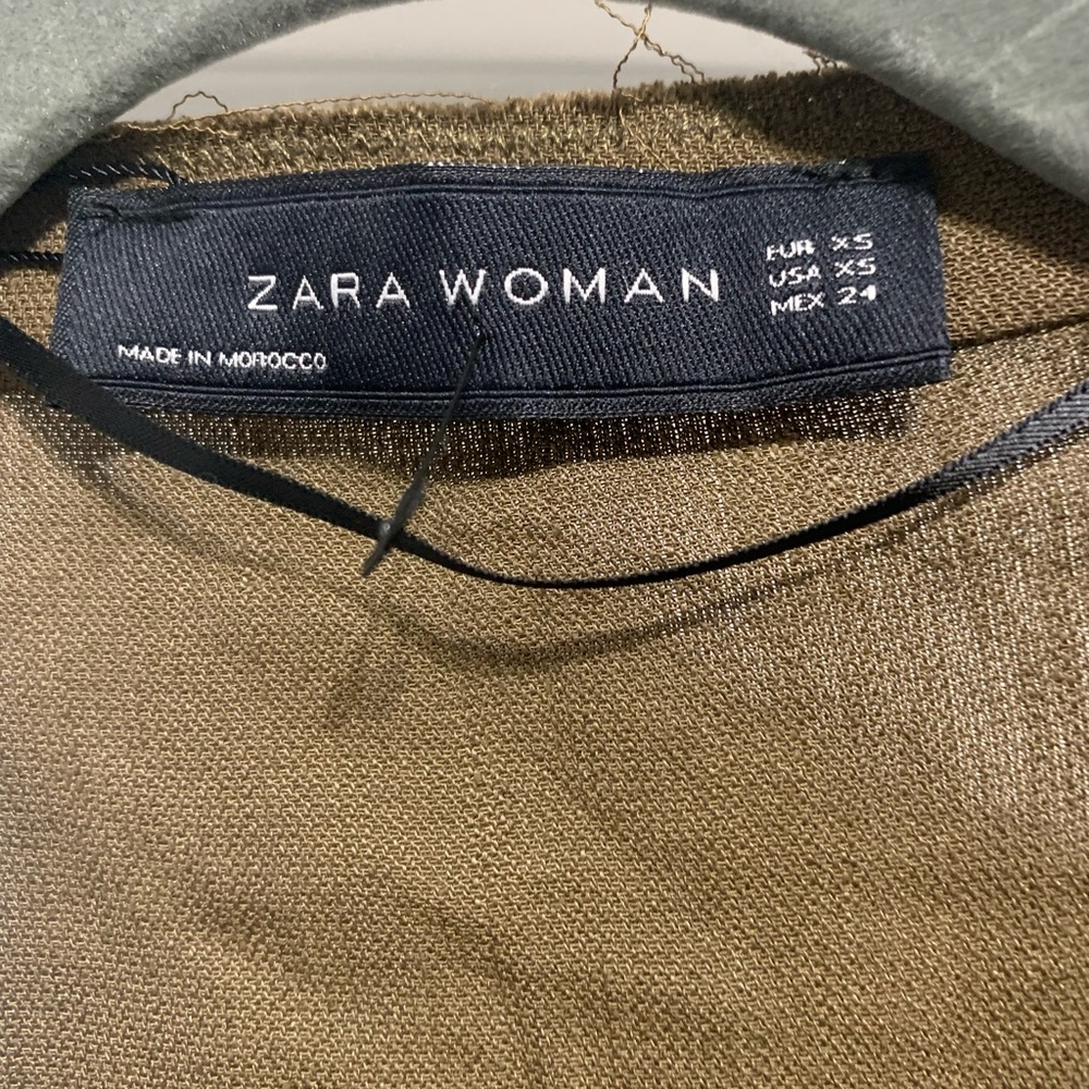 Zara Brown Wrap Jacket - image 4